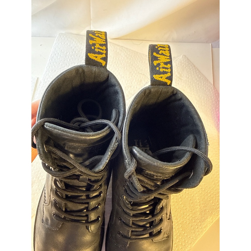 Dr. Martens Combs Tech II Black Wyoming Leather 8-Eye Boots Mens 10. WOM Sz 11 - Picture 11 of 13